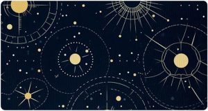 Kitchen Mat and Rugs Cushioned, 15.7"x 29.5",Non Slip Waterproof Absorb Oil Comfort Mat for Kitchen, Floor Home, Office, Sink, Laundry - Cartoon Virgo Zodiac Sign - Virgo Car Floor Mat for men