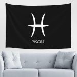 TIPKMRLE Pisces Sign Tapestries Wall Decoration Large Tapestry, For Home Decor, Bedroom Decor, Party Decor 60 * 40 Inch - Pisces Home Decor for men