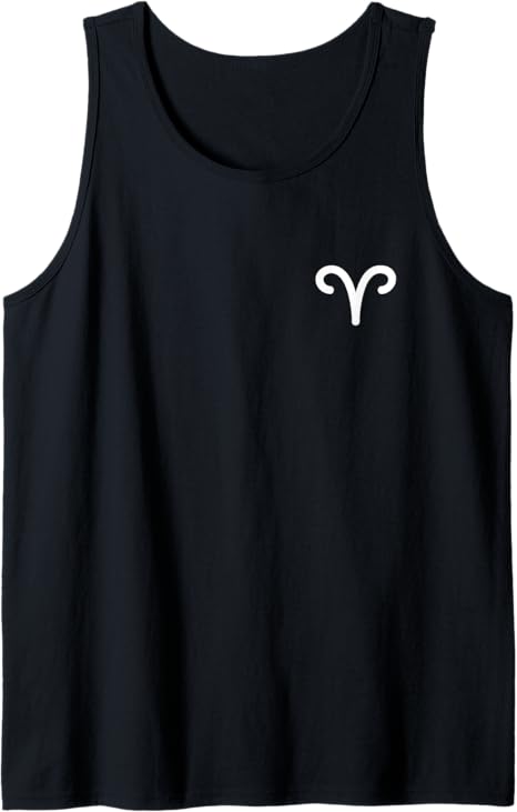 Aries Symbol Zodiac Sign Horoscope Tank Top - Aries T-Shirt for men