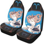 Zodiac-sign-aries Front Car Seat Covers Set of 1, Bucket Seats Protector Decor Fit Most Vehicle, Cars, Sedan, Truck, SUV, Van - Aquarius Car Seat Cover for men