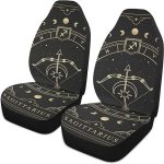 Zodiac-symbol-sagittarius2 Front Car Seat Covers Set of 1, Bucket Seats Protector Decor Fit Most Vehicle, Cars, Sedan, Truck, SUV, Van - Aquarius Car Seat Cover for men