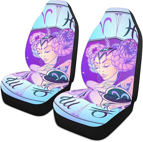 Zodiac-sign-aries Front Car Seat Covers Set of 1, Bucket Seats Protector Decor Fit Most Vehicle, Cars, Sedan, Truck, SUV, Van - Aries Car Seat Cover for men