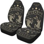 Zodiac-symbol-pisces1 Front Car Seat Covers Set of 1, Bucket Seats Protector Decor Fit Most Vehicle, Cars, Sedan, Truck, SUV, Van - Aquarius Car Seat Cover for men
