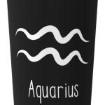 Aquarius Sign Coffee Cup Stainless Steel With lid Coffee Mug, For Home, Office, Travel - Aquarius Mug for men