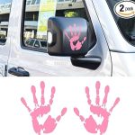 2PCS Wave Stickers Wave Sign Decal, Car Decals, Automotive Waving Hand Stickers for Left Right Rearview Mirror, Auto Exterior Accessories Personalized Decoration Universal for Car SUV Truck - Scorpio Sticker for men