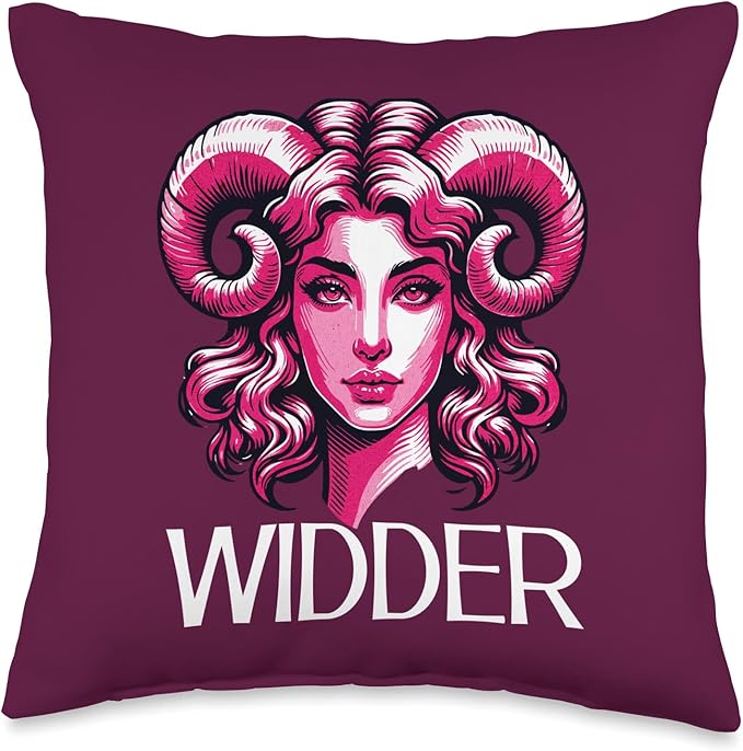 Astrological Sign Aries Birthday March April Ascendant Throw Pillow - Aries Pillow for men