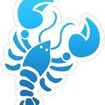 Cancer Zodiac Sign Sticker, Laptop Water Bottle Tumbler Car Truck Bumper Helmet Tablet Phone Gift Wall Window Sticker (4 Inches (Large), Glossy White) - Cancer Car Accessories for men