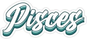 Pisces Zodiac Sign Astrology Sticker, Laptop Water Bottle Tumbler Car Truck Bumper Helmet Tablet Phone Gift Wall Window Sticker (2 Inches (Small), Glossy White) - Pisces Car Accessories for men