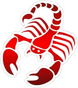 Scorpio Zodiac Sign Astrology Sticker, Laptop Water Bottle Tumbler Car Truck Bumper Helmet Tablet Phone Gift Wall Window Sticker (2 Inches (Small), Glossy White) - Scorpio Sticker for men