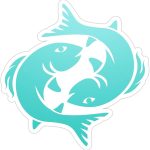 Pisces Zodiac Sign Astrology Sticker, Laptop Water Bottle Tumbler Car Truck Bumper Helmet Tablet Phone Gift Wall Window Sticker (3 Inches (Medium), Glossy White) - Pisces Car Accessories for men