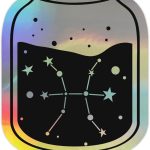 Pisces Zodiac Sign Astrology Sticker, Laptop Water Bottle Tumbler Car Truck Bumper Helmet Tablet Phone Gift Wall Window Sticker (3 Inches (Medium), Holographic) - Pisces Car Accessories for men