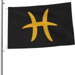 Zodiac Sign Pisces Symbol Flag 2x3 Ft Double-Sided Durable Outdoor Banner Home Party Welcome Flag Patio Decor Flag - Pisces Home Decor for men
