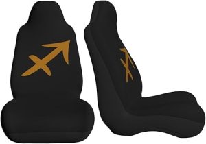 Zodiac Sagittarius Symbols Car Seat Covers Front Seat Covers Protector Car Interior Decor Set of 2 Fit Most Car Seat Covers for Car SUV Truck Sedan - Aquarius Car Seat Cover for men