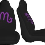 Zodiac Sign Scorpio Symbol Car Seat Covers Front Seat Covers Protector Car Interior Decor Set of 2 Fit Most Car Seat Covers for Car SUV Truck Sedan - Aquarius Car Seat Cover for men