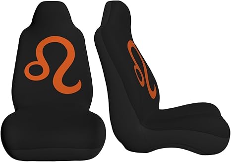 Zodiac Sign Leo Symbol Car Seat Covers Front Seat Covers Protector Car Interior Decor Set of 2 Fit Most Car Seat Covers for Car SUV Truck Sedan - Aquarius Car Seat Cover for men