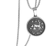 HIJONES Women Men's 12 Constellation Pendant Necklace Stainless Steel Birth Star Sign Pendant Chain Jewelry - Taurus Products for men
