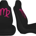 Zodiac Sign Virgo Symbol Car Seat Covers Front Seat Covers Protector Car Interior Decor Set of 2 Fit Most Car Seat Covers for Car SUV Truck Sedan - Aquarius Car Seat Cover for men