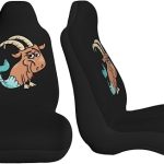Cartoon Capricorn Constellation Car Seat Covers Front Seat Covers Protector Car Interior Decor Set of 2 Fit Most Car Seat Covers for Car SUV Truck Sedan - Aquarius Car Seat Cover for men