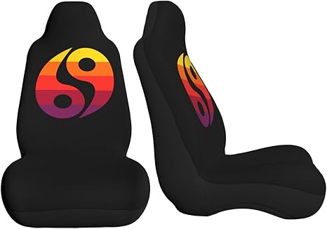 Zodiac Sign Cancer Symbol Car Seat Covers Front Seat Covers Protector Car Interior Decor Set of 2 Fit Most Car Seat Covers for Car SUV Truck Sedan - Aquarius Car Seat Cover for men