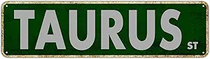 Metal Sign Taurus St Vintage Signs Retro Tin Signs Aluminum Sign Gift for Home Living Room Club Garden Wall Yard Funny Coffee Decor 4x16 Inches - Taurus Products for men