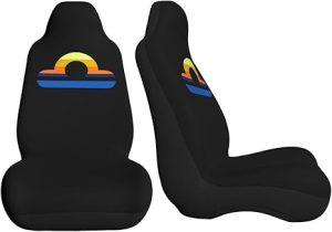 Zodiac Sign Libra Symbol Car Seat Covers Front Seat Covers Protector Car Interior Decor Set of 2 Fit Most Car Seat Covers for Car SUV Truck Sedan - Aquarius Car Seat Cover for men