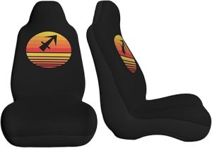 Zodiac Sagittarius Symbols Car Seat Covers Front Seat Covers Protector Car Interior Decor Set of 2 Fit Most Car Seat Covers for Car SUV Truck Sedan - Aquarius Car Seat Cover for men