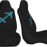 Abstract Sagittarius Shape Car Seat Covers Front Seat Covers Protector Car Interior Decor Set of 2 Fit Most Car Seat Covers for Car SUV Truck Sedan - Aquarius Car Seat Cover for men