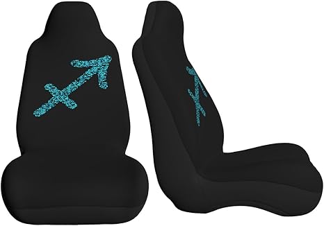 Abstract Sagittarius Shape Car Seat Covers Front Seat Covers Protector Car Interior Decor Set of 2 Fit Most Car Seat Covers for Car SUV Truck Sedan - Aquarius Car Seat Cover for men