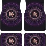 Funny Virgo Four-Piece Car Front and Rear Mats, Washable Crystal Velvet Universal Car Mats Suitable for Cars, SUV, Trucks, Sedans - Virgo Car Floor Mat for men