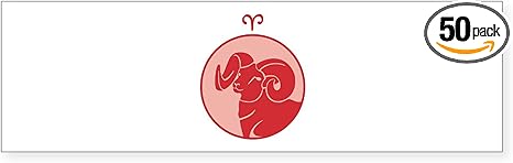 CafePress Aries Bumper Sticker Sticker (Bumper 50 pk) - Aries Sticker for men
