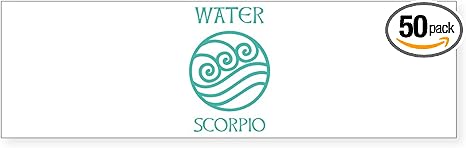 CafePress Water Sign Symbol Astrology Scorpio Bumper Sticker Sticker (Bumper 50 pk) - Scorpio Sticker for men