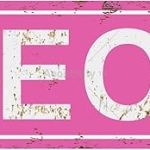 Vintage Metal Leo Zodiac Sign, 3.94 x 15.75 Inch, Wall Mount, Home/Office/Outdoor Decor - Leo Canvas for men