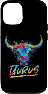 iPhone 15 Watercolor Taurus Symbol Zodiac Sign Astrology Horoscope Case - Taurus Phone Case for men