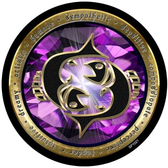 Zodiac Pisces Sticker - Horoscope Astrology Symbol Sign Car Vinyl Decal SP1021 - Pisces Car Accessories for men