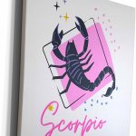 3dRose Museum Grade Canvas Wrap - Image of a Zodiac Sign Scorpio Mary Aikeen-Zodiac Sign - Scorpio Canvas for men