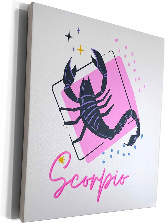 3dRose Museum Grade Canvas Wrap - Image of a Zodiac Sign Scorpio Mary Aikeen-Zodiac Sign - Scorpio Canvas for men