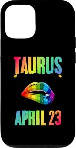 iPhone 13 Pro Rainbow Lips Taurus Queens Birthday Zodiac Sign Astrology Case - Taurus Phone Case for men