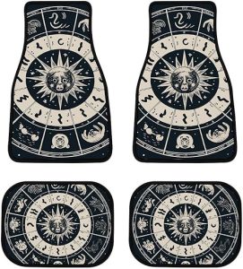 Car Mats, Astrological Sign Printed Car Mats,Decorative Car Mats,Durable Car Mats,Comfortable Car Mats,car Four-Piece Set - Virgo Car Floor Mat for men