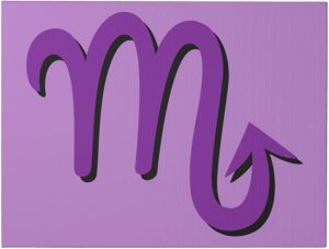 QIZYOQA Zodiac Sign Scorpio Symbol Canvas Wall Art 12x16 Inch Unframe Canvas Print Wall Art Decor For Home Living Room Bedroom Bathroom - Scorpio Canvas for men