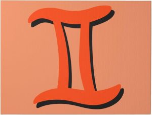 QIZYOQA Zodiac Sign Gemini Symbol Canvas Wall Art 12x16 Inch Unframe Canvas Print Wall Art Decor For Home Living Room Bedroom Bathroom - Gemini Canvas for men