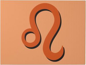 QIZYOQA Zodiac Sign Leo Symbol Canvas Wall Art 12x16 Inch Unframe Canvas Print Wall Art Decor For Home Living Room Bedroom Bathroom - Leo Canvas for men