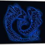 TIGTMULERLY Pisces horoscope sign twelve zodiac signs Canvas Wall Art Decor Paintings Pictures for Bedroom Wall Decor Above Bed Living Room Wall Decoration Bathroom Office Artwork - Pisces Canvas for men