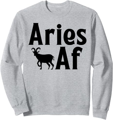 Horoscope Aries AF Astrological Sign Astronomy Sweatshirt - Aries Sweatshirt for men