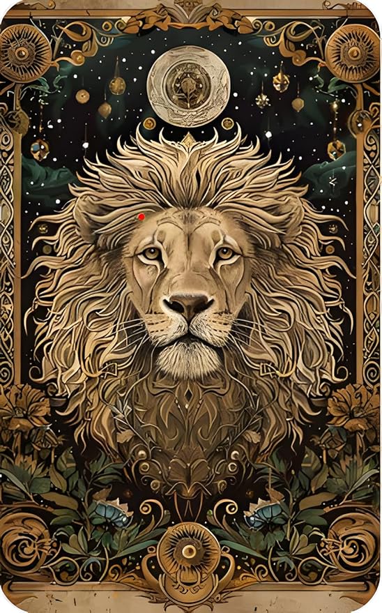 Twelve Constellations Leo Zodiac Metal Tin Sign,Celestial Star Sign Home Decor,Retro Astrology Wall Art for Living Room,Bar,ManCave,Vintage Horoscope Plaque for Astrology Lovers 12x8inch - Leo Canvas for men