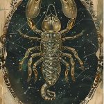 Twelve Constellations Scorpio Zodiac Metal Tin Sign,Celestial Star Sign Home Decor,Retro Astrology Wall Art for Living Room,Bar,ManCave,Vintage Horoscope Plaque for Astrology Lovers 12x8inch - Scorpio Canvas for men