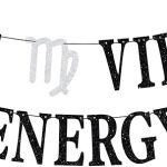 Big Virgo Energy Banner, Virgo Birthday Graland, Virgo Season, Horoscope Astrology Decorations, 12 Constellation Zodiac Birthday Party Decorations - Virgo Poster for men