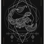 BAOCT The Scorpio Constellation Canvas Art Poster And Wall Art Picture Print Modern Family Bedroom Decor Posters Unframed 12x18inch - Scorpio Canvas for men