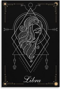 BAOCT The Virgo Constellation Canvas Posters Wall Art Bedroom Office Room Decor Gift Unframed 20x30inch - Virgo Poster for men