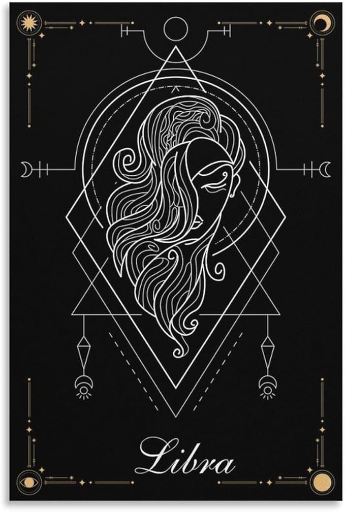 BAOCT The Virgo Constellation Canvas Posters Wall Art Bedroom Office Room Decor Gift Unframed 20x30inch - Virgo Poster for men