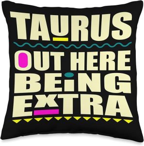 Taurus April May birthday zodiac sign Taurus's men and women Throw Pillow - Taurus Pillow for men